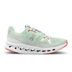 On Running Women's Athletic Shoes in Light Green and Bright Orange Women Size 7